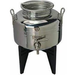 Δοχείο inox sansone (5lt) με βιδωτό καπάκι  