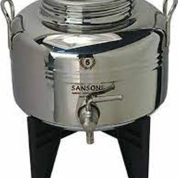 Δοχείο inox sansone (5lt) με βιδωτό καπάκι  